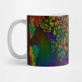 Dark Rainbow Unicorn Mug